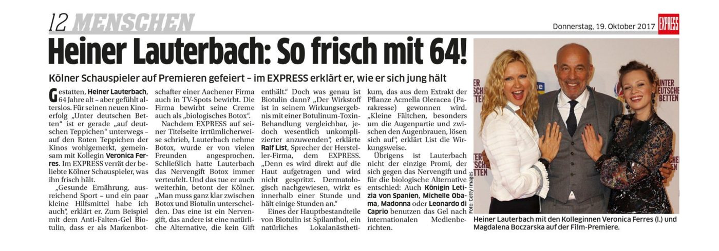 Heiner Lauterbach im Kölner Express